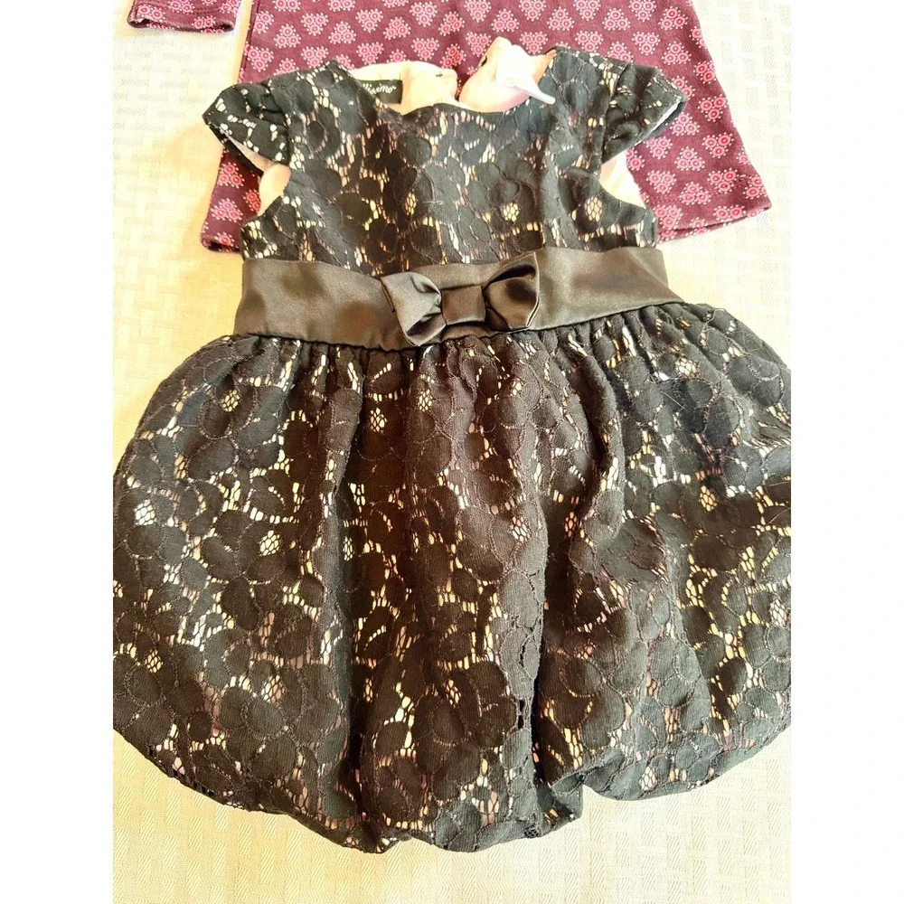 Baby Girl Holiday Dress Bundle‎ Tea Collection Gap Wendy Bellissimo 3-12M 4pc